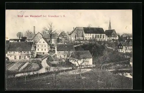 AK Wernsdorf bei Glauchau i. S., Teilansicht