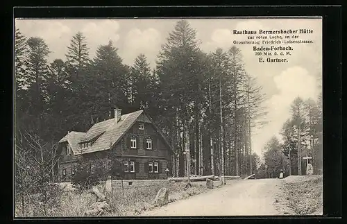 AK Baden-Forbach, Rasthaus Bermersbacher Hütte