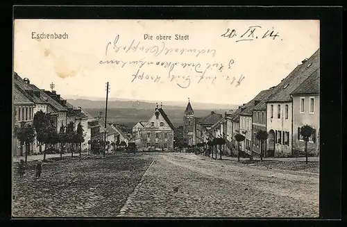 AK Eschenbach, Ansicht der oberen Stadt