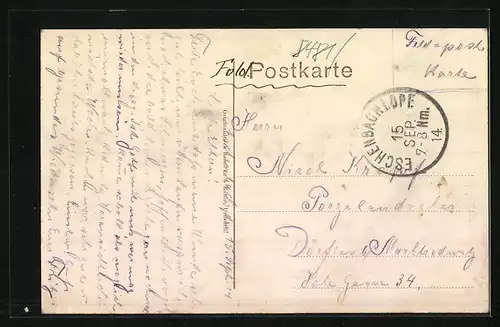 AK Eschenbach, Ansicht der oberen Stadt