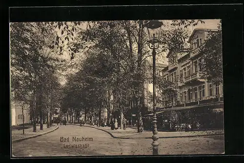 AK Bad Nauheim, Blick in die Ludwigstrasse