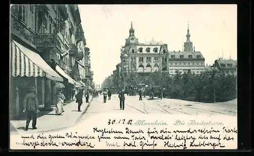 AK Mannheim, Partie in der Breitestrasse