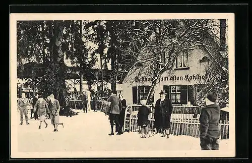 AK Heidelberg, Gasthaus Alter Kohlhof im Winter