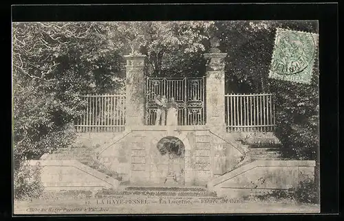 AK La Haye-Pesnel, la Lucerne, Entrée du Canal