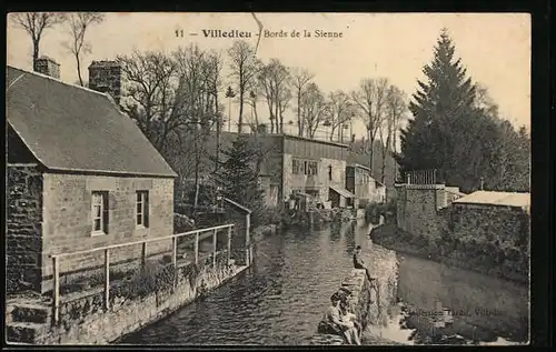 AK Villedieu, Bords de la Sienne