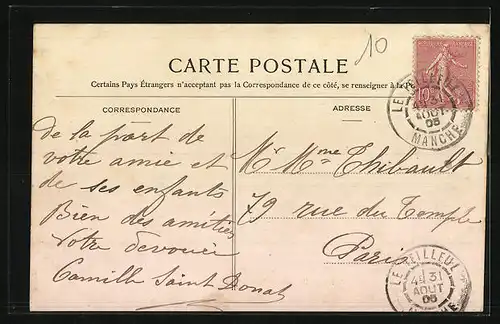 AK Le Teilleul, Vue générale