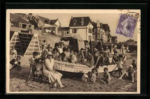 AK Coutainville-Plage, les belles Plages Normandes