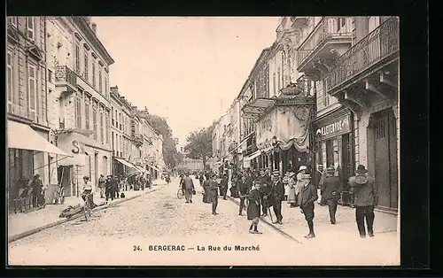 AK Bergerac, La Rue du Marché