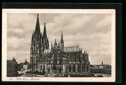 AK Köln, Südseite des Doms
