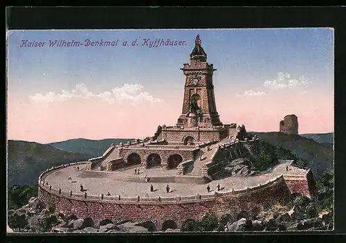 AK Kyffhäuser, Kaiser Wilhelm-Denkmal auf dem Kyffhäuser