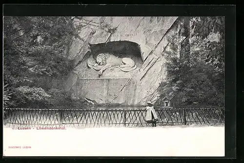 AK Luzern, Löwendenkmal