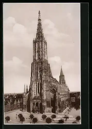 AK Ulm a. d. Donau, Münster, 161 m hoch