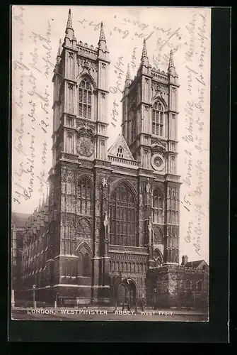 AK London, Westminster Abbey, West Front