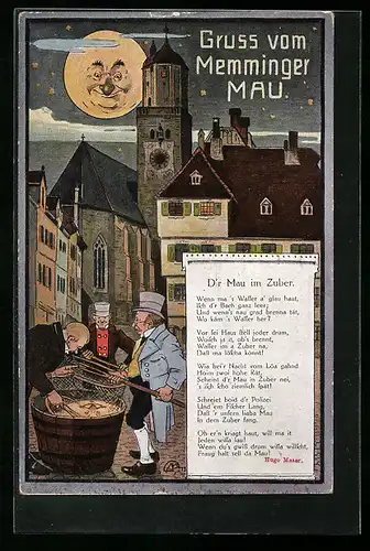 AK Memmingen, Sage von D`r Mau im Zuber