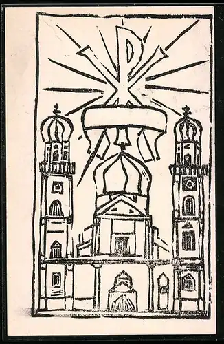 AK München, Frauenkirche, Absolvia