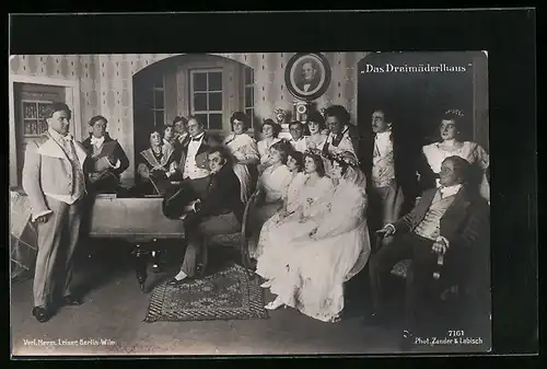 AK Operette Dreimäderlhaus, Spielszene