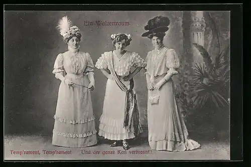 AK Operette Ein Walzertraum, Temprament, Temprament