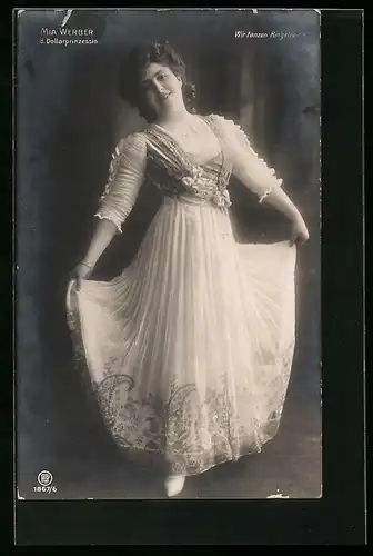 AK Operette Dollarprinzessin, Mia Weber in der Titelrolle