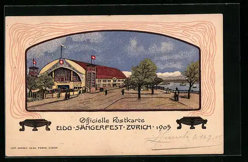 AK Zürich, Eidg. Sängerfest 1905