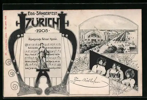 AK Zürich, Eidg. Sängerfest 1905