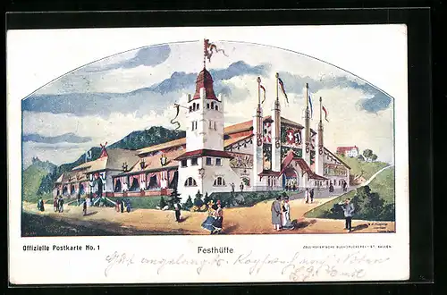 AK St. Gallen, Eidg. Schützenfest 1904, Festhütte