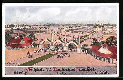 AK Leipzig, 12. Deutsches Turnfest 1913, Festplatz