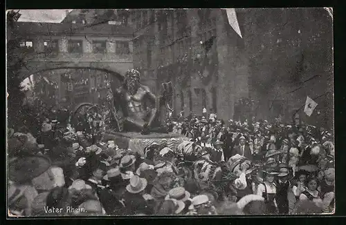 AK Nürnberg, 8. Deutsches Sängerbundesfest, 28. Juli 1912, Vater Rhein