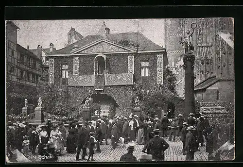 AK Nürnberg, 8. Deutsches Sängerbundesfest 28. Juli 1912, Die alte Schau