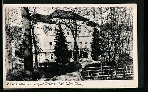AK Bad Sulza /Thür., Kindersanatorium August Fröhlich