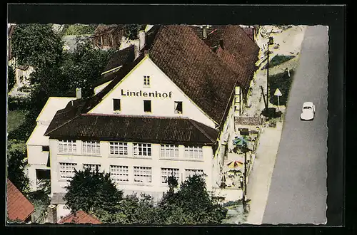 AK Schieder /Lippe, Hotel Lindenhof von Georg Holemeier, Pyrmonter Strasse 23