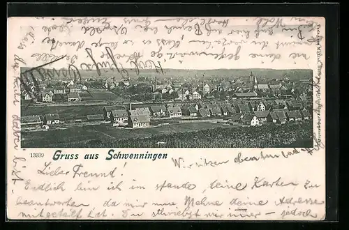 AK Schwenningen, Teilansicht mit Kirche