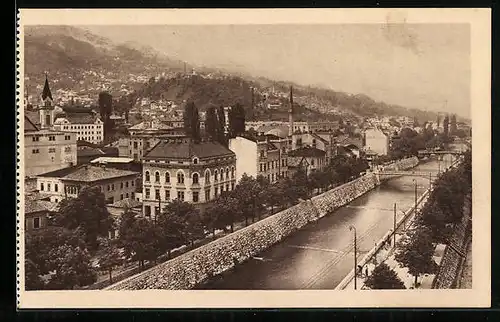 AK Sarajevo, Miljacka sa okolicom