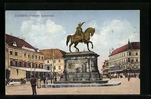 AK Zagreb, Jelacicev spomenik