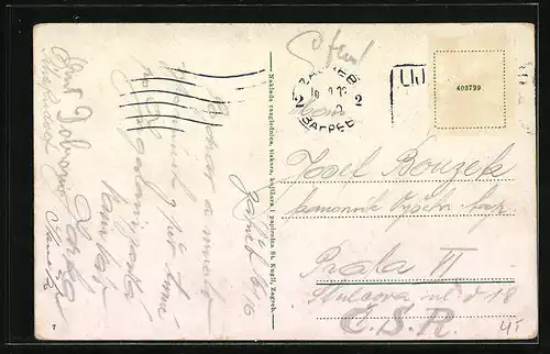 AK Zagreb, Jelacicev Trg. sa Stolnom Crkvom