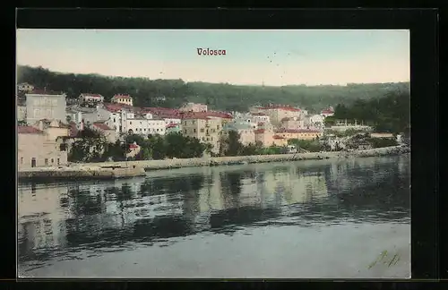 AK Volosca, Ortspartie mit Häusern