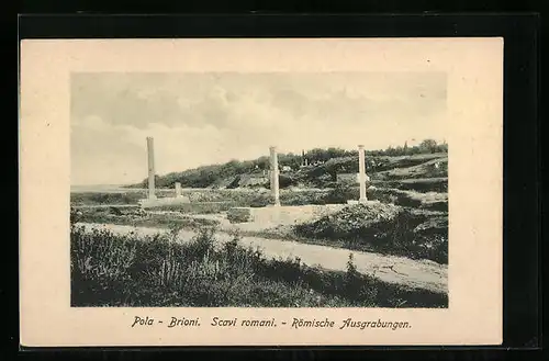 AK Pola, Brioni, Römische Ausgrabungen