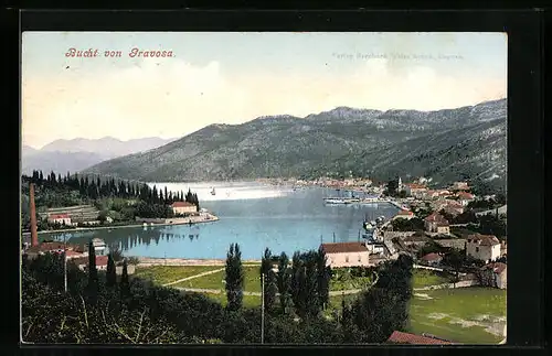 AK Gravosa, Bucht mit Bergen