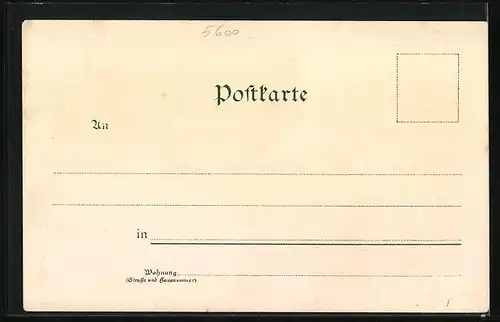 Lithographie Barmen, Bahnhof Töllethurm, Ringeldenkmal