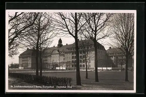 AK Berlin-Tempelhof, St. Josefskrankenhaus, Deutscher Ring