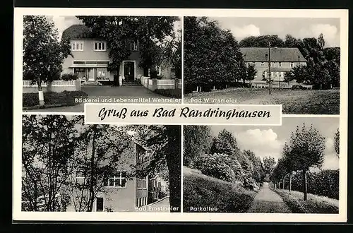 AK Bad Randringhausen, Bäckerei u. Lebensmittel Wehmeier, Bad Wilmsmeier, Bad Ernstmeier