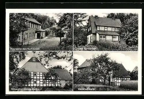 AK Randringhausen /Westf., Bauernhof Meise-Recke, Haus Sonnenhöh, Haus Lohmeier