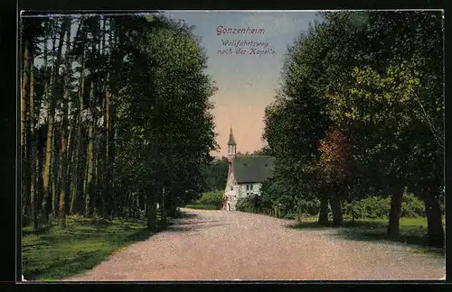 AK Gonzenheim, Wallfahrtsweg nach der Kapelle