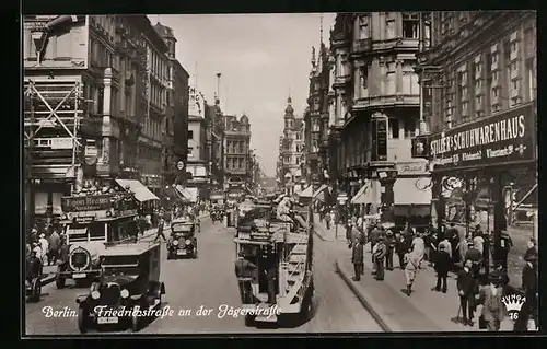 AK Berlin, Friedrichstrasse Ecke Jägerstrasse