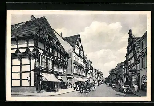 AK Hameln, Blick in die Osterstrasse