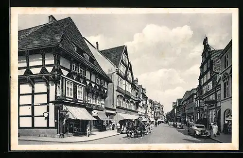 AK Hameln, Blick in die Osterstrasse