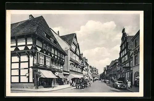 AK Hameln, Blick in die Osterstrasse