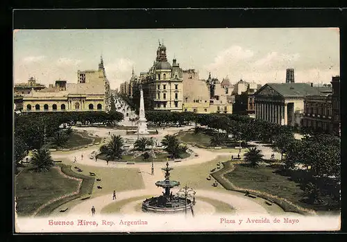 AK Buenos Aires, Plaza y Avenida de Mayo
