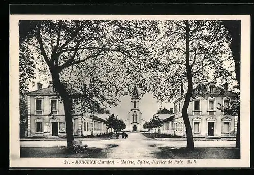 AK Morcenx, Mairie, Eglise, Justice de Paix