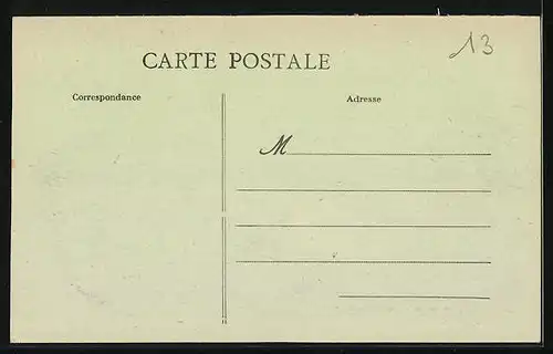 AK Mézos, Bureau de Poste et entrée du Bourg