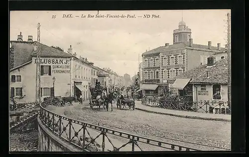 AK Dax, La Rue Saint-Vincent-de-Paul